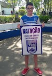 Atleta Ricardo Ponciano representa o Clube de Campo no Campeonato Paulista Juvenil de Natação