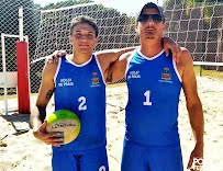 Jogos Regionais: pai e filho ficam com o 5º lugar no vôlei de praia masculino