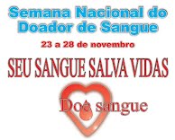 Semana Nacional do Doador de Sangue acontece de 23 a 28 de novembro