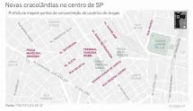 Inseguraça em SP: dispersão da Cracolândia espalha insegurança pelo Centro cidade São Paulo