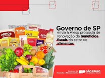 Governo de SP esclarece que enviou proposta de renovação de benefícios fiscais do setor de alimentos