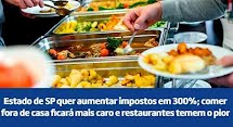 Governador Tarcísio de Freitas quer aumentar impostos de bares e de restaurantes em 300%