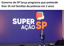SuperAção SP programa de renda do governo Tarcísio atenderá menos 2% das famílias vulneráveis