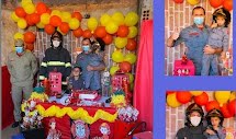  Porto Ferreira: menino de 4 anos comemora aniversário com a presença do Corpo de Bombeiros