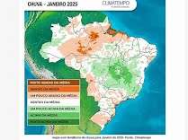 Clima & Tempo: confira como será o comportamento das chuvas e temperaturas em janeiro de 2025