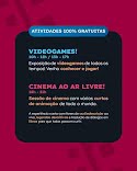 Cinema inclusivo e exposição de game chegam a Porto Ferreira a partir de hoje, quinta-feira (12)