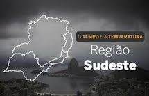 Neste sábado, tem previsão de pancadas de chuvas e trovoadas isoladas no estado de SP e no Sudeste