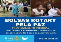 Rotary International abre inscrições para Bolsas da Paz 2026-27; mestrado e aperfeiçoamento