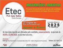 Etec de Porto Ferreira tem vagas remanescentes para cursos técnicos em Informática e Açúcar e Álcool