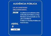 Prefeitura de Porto Ferreira realizará, dia 08/04, audiência pública para apresentação da LDO 2026
