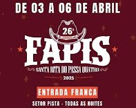 FAPIS 2025: Santa Rita do Passa Quatro se prepara para quatro dias de festa e tradição
